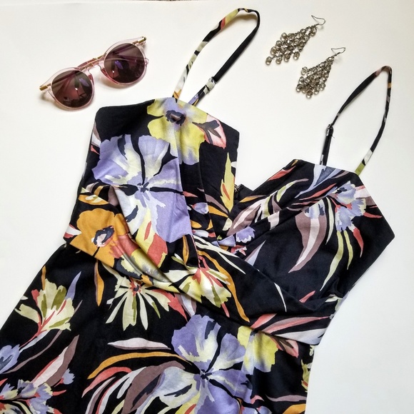 Donna Ricco Dresses & Skirts - Donna Ricco | Tropical Spaghetti Strap Slip Dress